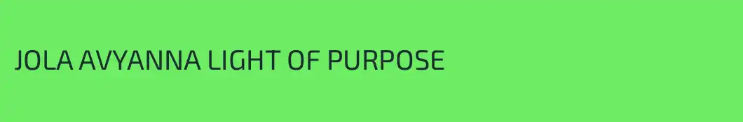 JOLA AVYANNA LIGHT OF PURPOSE